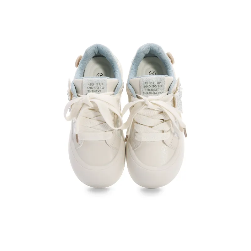 Cob Slip-Resistant Water-Resistant Lightweight Breathable Height Increasing Low-Top Skateboard Shoes Women's-2