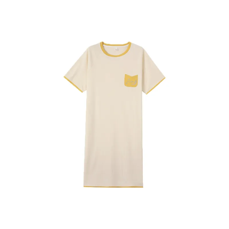 MADALLO Nightgown Women's Light Yellow-0