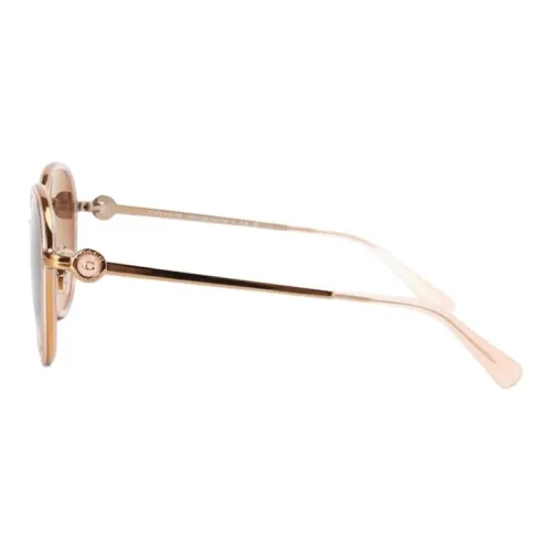 COACH Alloy Plate Oval Sunglasses Unisex Pink