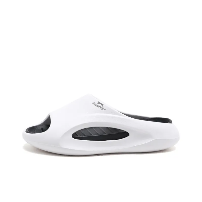 Slazenger Slip Resistant Slide Slippers Men's White Black-0
