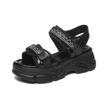 Golden Silk Rabbit Beach Sandals Women's