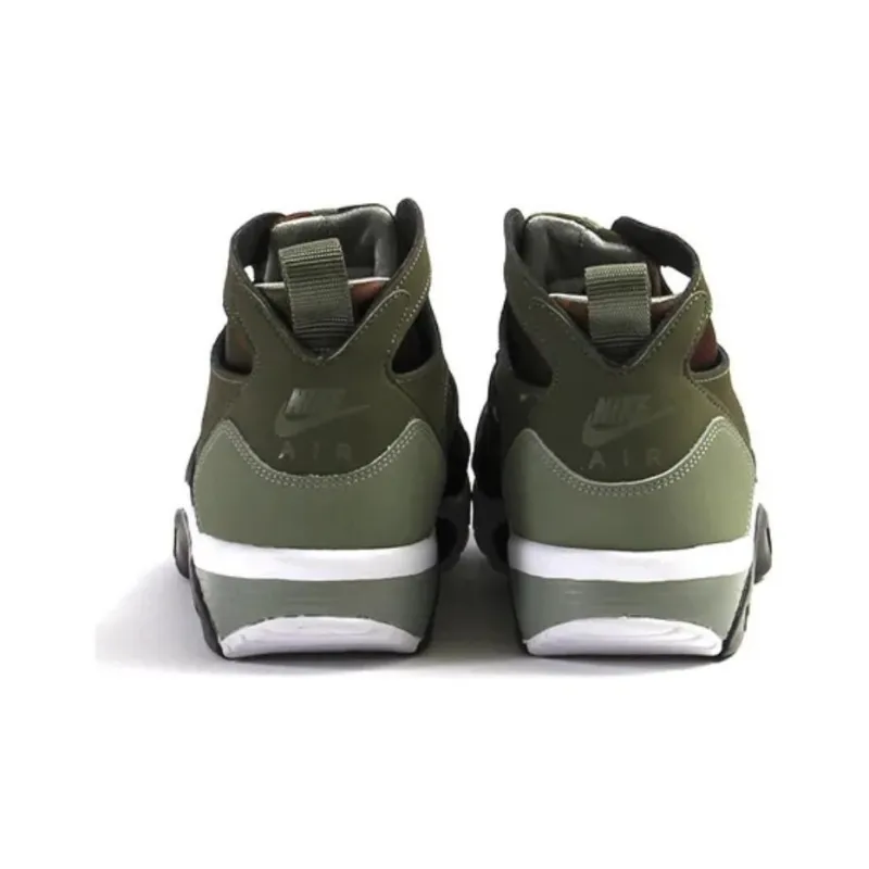 Nike Air Trainer Huarache Abrasion Resistant Breathable Mid Top Vintage Basketball Shoes Men's Green-1
