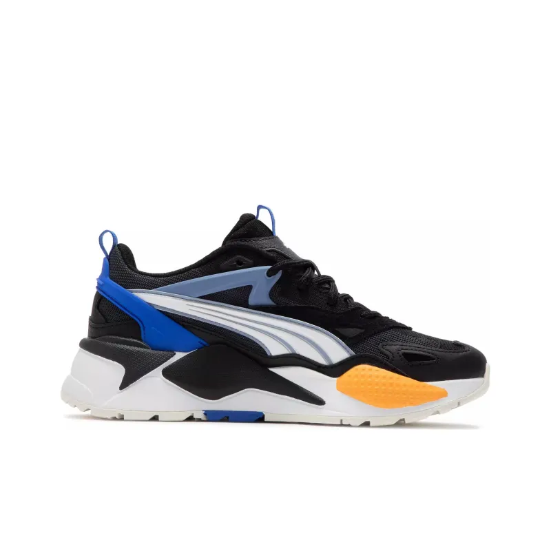 PUMA RS X Cushioning Wear Resistant Low Top Chunky Sneakers Unisex Black Gray-1
