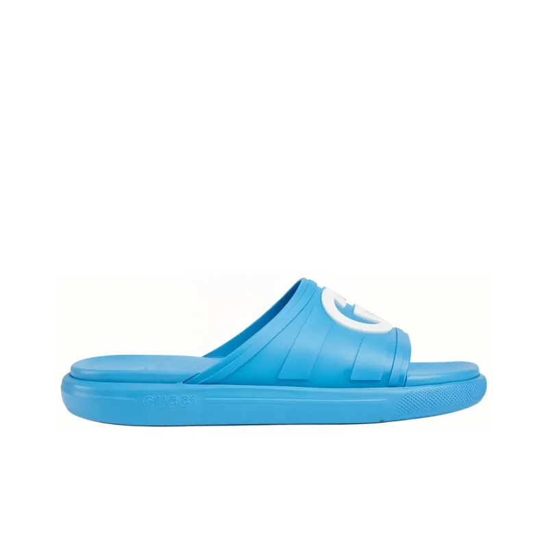 GUCCI Slide 'Interlocking G Super Blue'-1