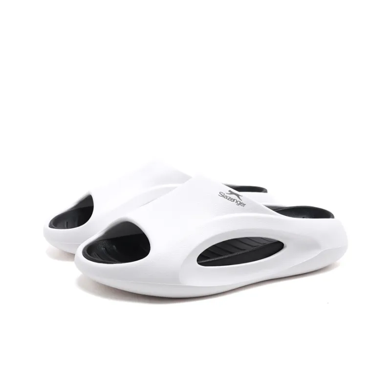 Slazenger Slip Resistant Slide Slippers Men's White Black-2