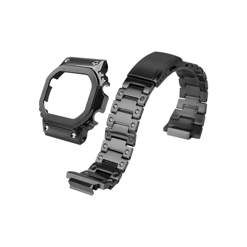 Keppot Small Block Collection DW 5600/GW B5600/GW M5610 Custom Metal Watch Case Strap Unisex-4