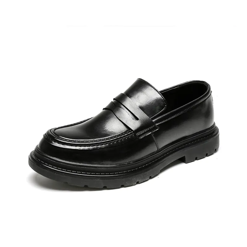 WEISHIBANGWEI Loafers Men's Black-0