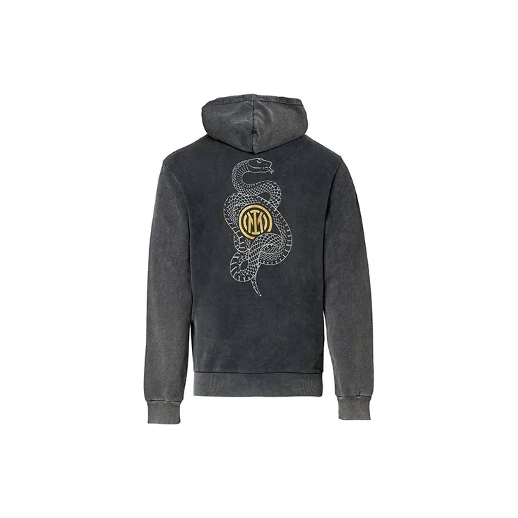 F.C. Internazionale Milano IM SNAKE CLUB HOODIE Sweatshirt Men's Dark Gray-1