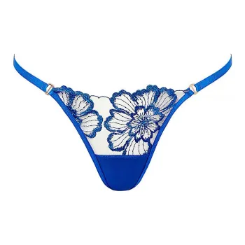 Victoria's Secret BLUEBELLA NEW! Catalina Thong Panty Underpants Women's 1 Pack Egyptian Blue/Egyptian Blue