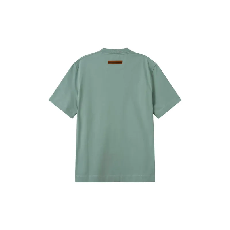Zegna SS24 T Shirt Men's Pea Green-1