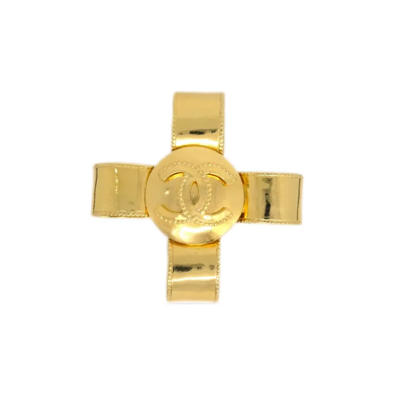 CHANEL 1997 Cc Cross Brooch-1