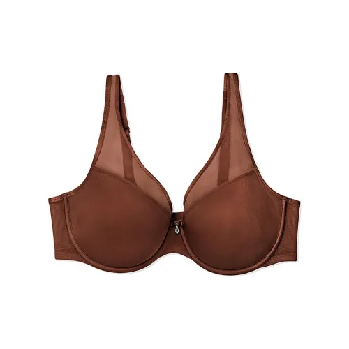 Victoria's Secret CURVY COUTURE Sheer Mesh Plunge T-Shirt Bra/Chocolate Bra Women's Chocolate