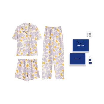 Floating Light Islands Pajama Set Women's Box Multicolor
