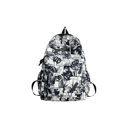 S.REPHEN Composite Cloth Backpacks Regular Unisex Black