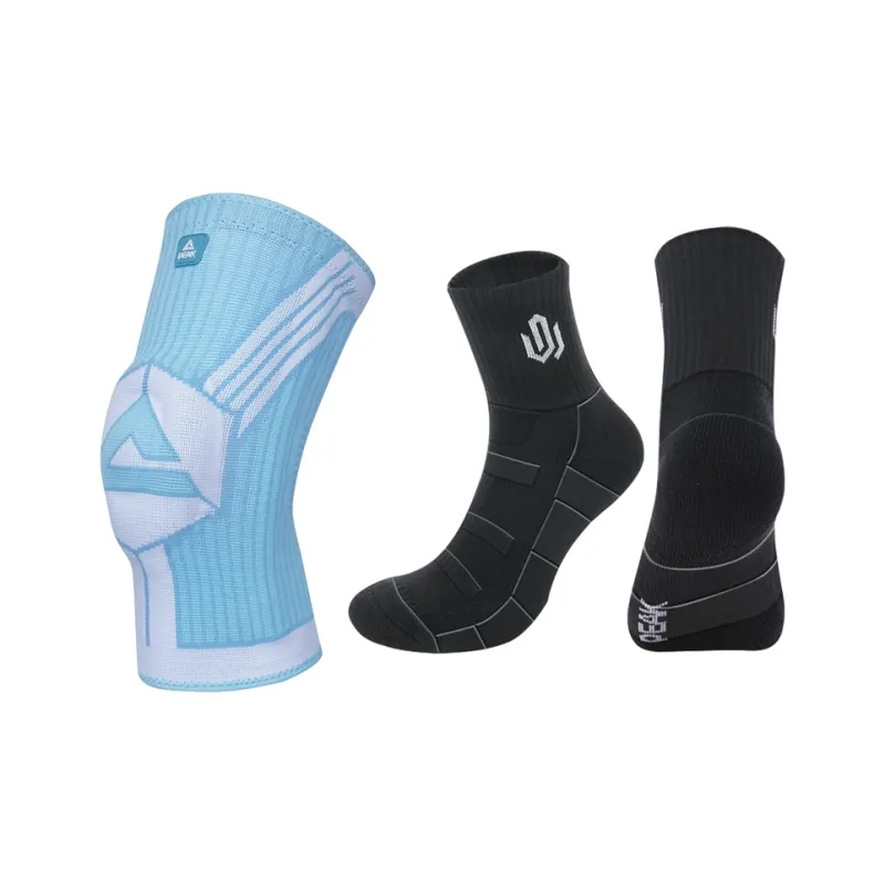 PEAK Knee Pads Basketball Running Cycling Unisex Pair With Socks-1