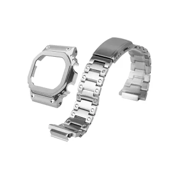 Keppot Small Block Collection DW 5600/GW B5600/GW M5610 Custom Metal Watch Case Strap Unisex