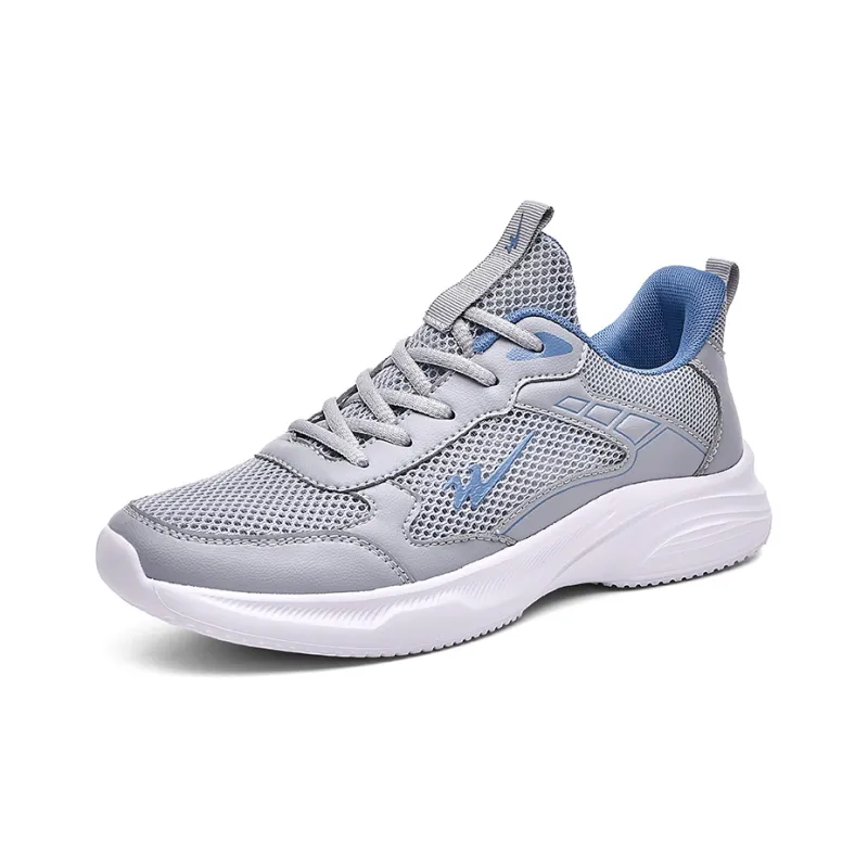 Binary Cushioning, Lightweight, Breathable, Slip Resistant Low Top Running Shoes Men's Gray-1