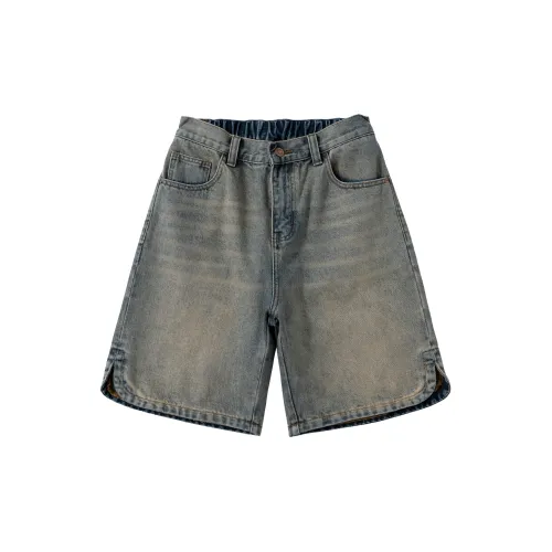 FAIRWHALE Denim Shorts Unisex Denim Blue