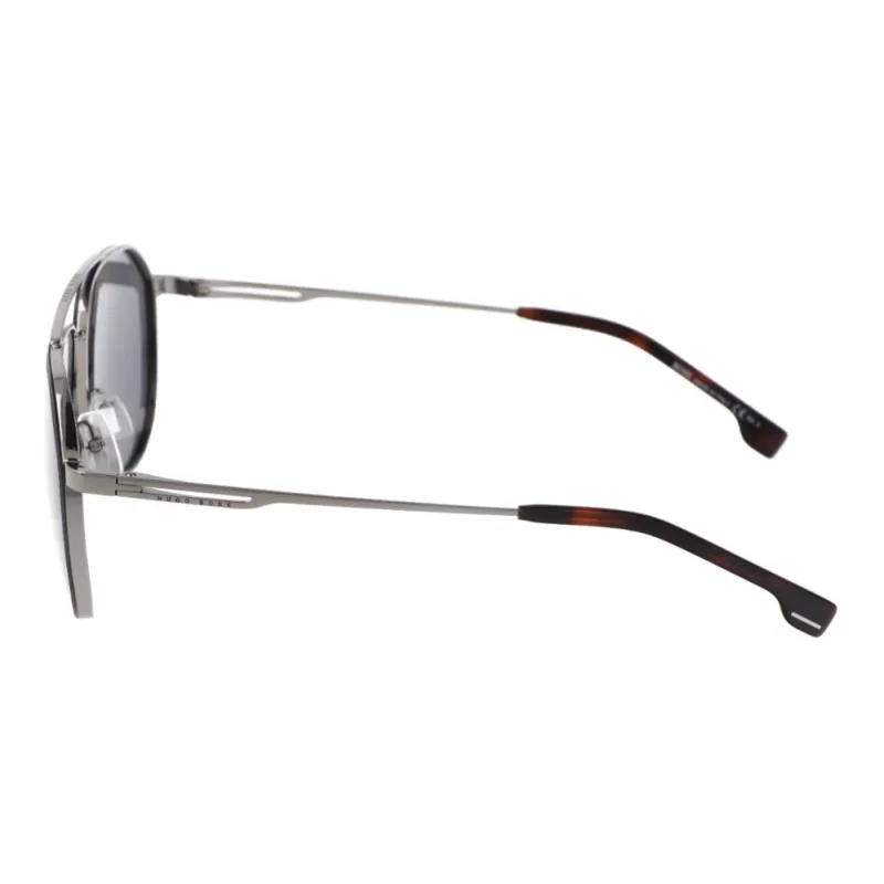 HUGO BOSS Metal Aviator Sunglasses Unisex Gray-2