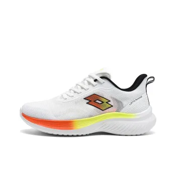 LOTTO Bai Ju 1.0 Wear-Resistant Lightweight Rebound Low-Top ETPU Sole Running Shoes Men's White