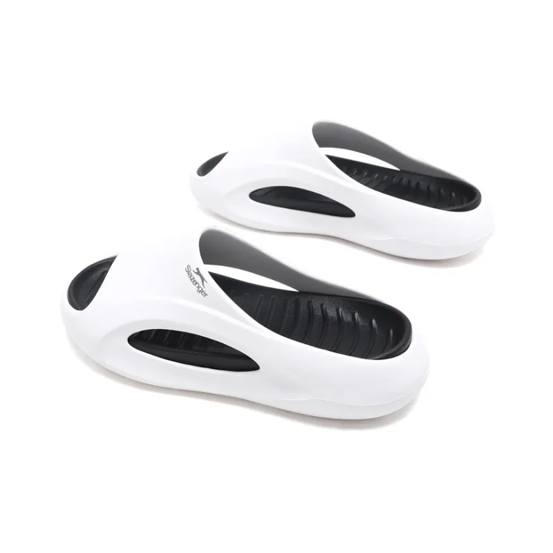Slazenger Slip Resistant Slide Slippers Men's White Black-3