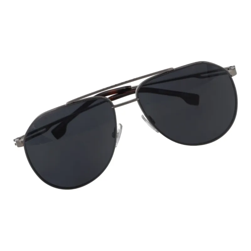 HUGO BOSS Metal Aviator Sunglasses Unisex Gray-1