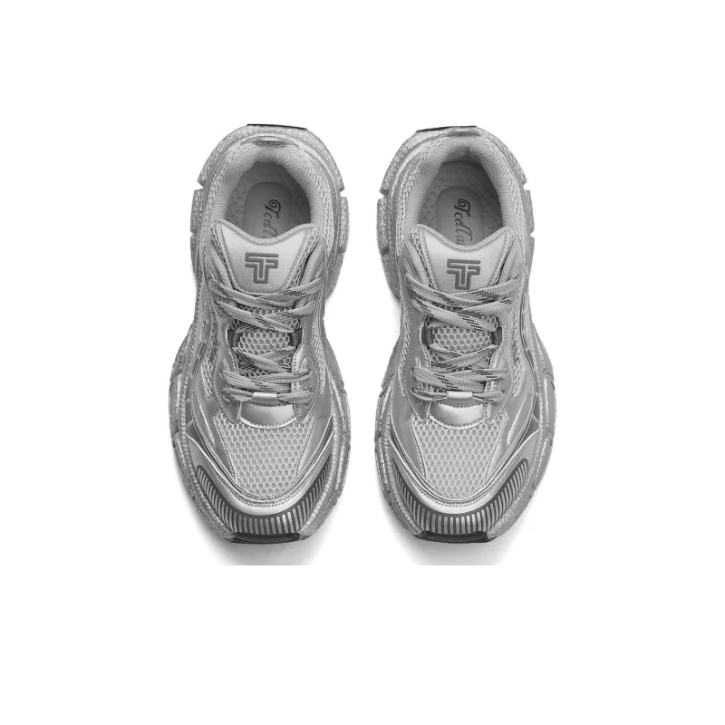 TCELLARS Cushioning Abrasion Resistant Lightweight Height Increasing Mat Low Top Chunky Sneakers Unisex-18