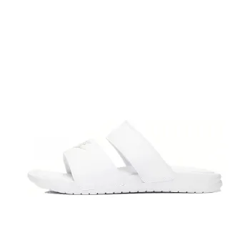 Nike Benassi Duo Ultra White Metallic Silver Women's