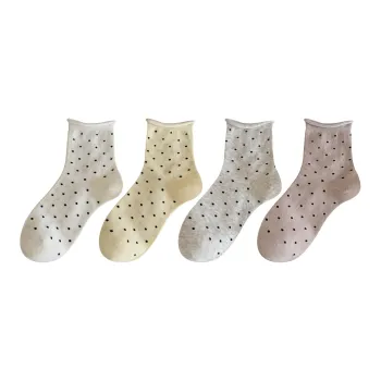 XXLLG Mid Calf Socks Women's 4 Pack