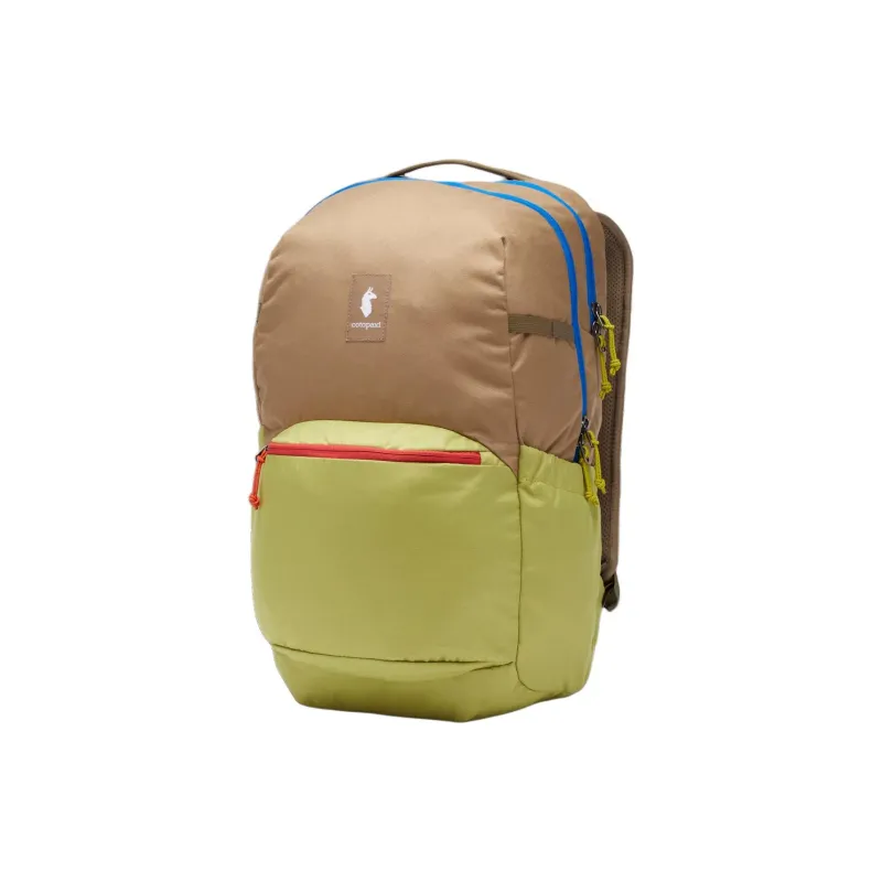 Cotopaxi Recycled Polyester Patch Oxford Hiking Bag Backpack Unisex Desert With Lemon Grass-1