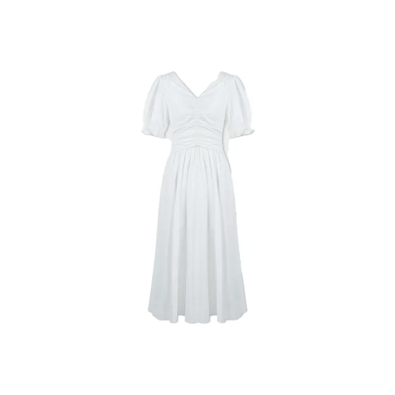 THE SEA LIFE Short Sleeved Dress Women's Cloud White-1
