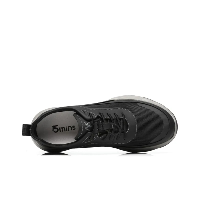 15 MINS Casual Shoes Men Low Top Black/Gray-3