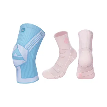 PEAK Knee Pads Basketball Running Cycling Unisex Pair With Socks