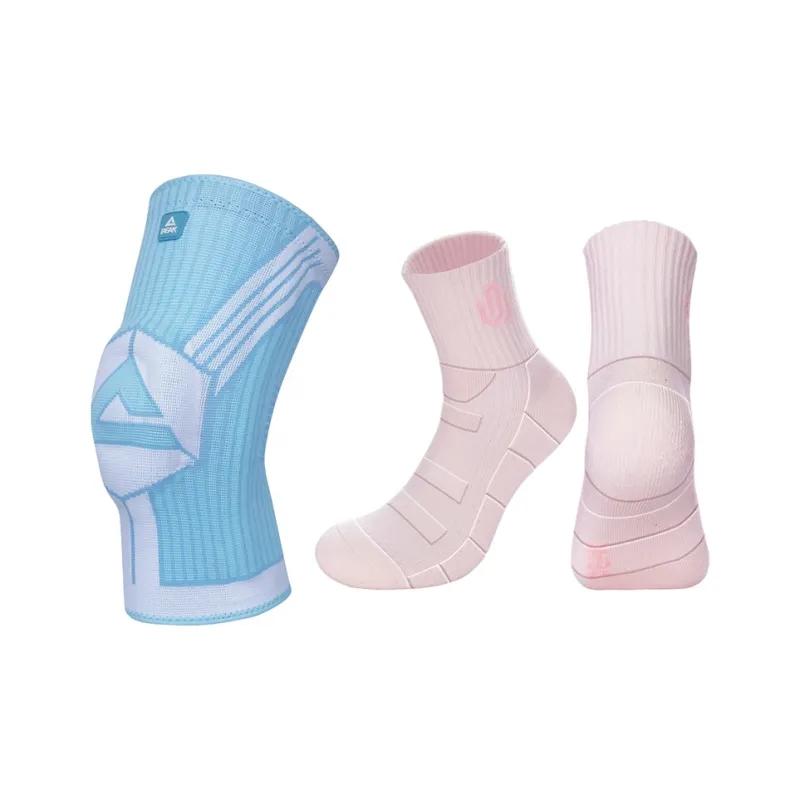 PEAK Knee Pads Basketball Running Cycling Unisex Pair With Socks-6