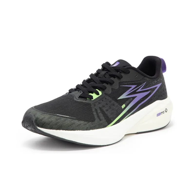 361° Cushioning Anti Slip Wear Resistant Breathability Low Top Running Shoes Men's Black Lime-1