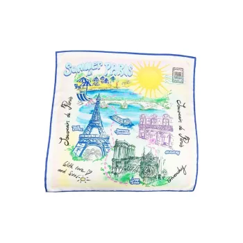 GIVENCHY Silk Silk Scarves Unisex Beige