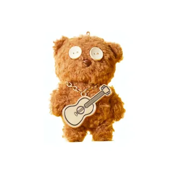 Universal Studios Minions TIM Bear, Guitar Style Dolls Plush Pendant 12cm Height