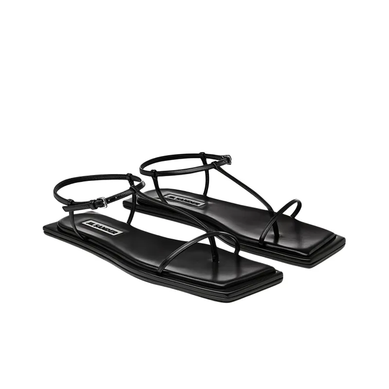 JIL SANDER One Strap Sandals Women's Black-2