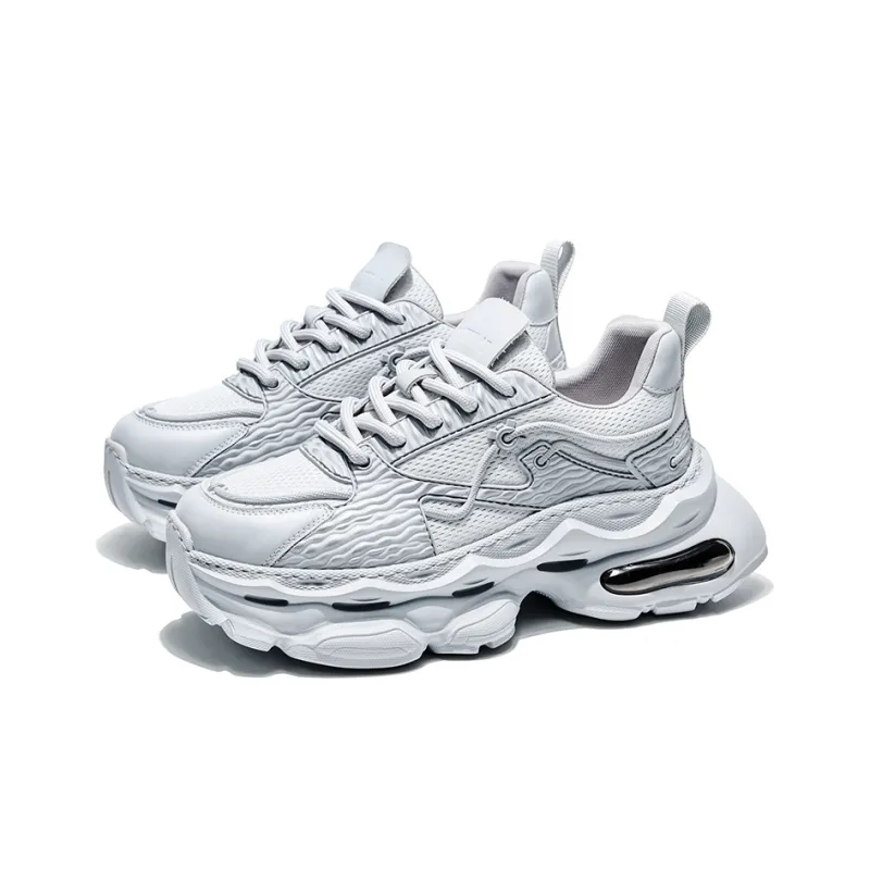 MOERBAI Breathable Lightweight Height Increasing Low-Top Chunky Sneakers Unisex-8