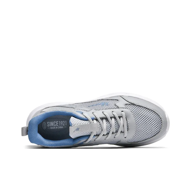 Binary Cushioning, Lightweight, Breathable, Slip Resistant Low Top Running Shoes Men's Gray-3