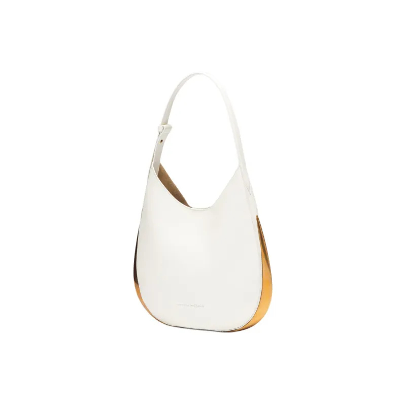 BENEDETTA BRUZZICHES Leather One Shoulder Handbag Women's Phantom White-1
