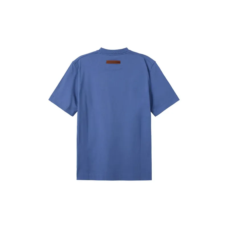Ermenegildo Zegna Logo Detailed Crewneck T Shirt-1