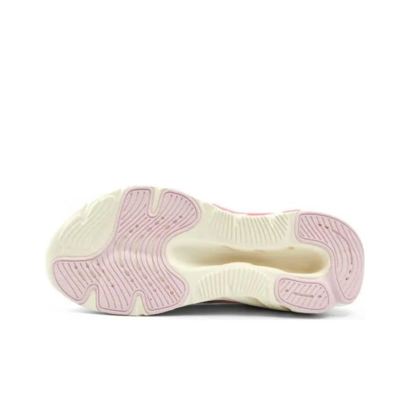 Adidas Cushioning Abrasion Resistant Breathable Low Top Running Shoes Unisex White Pink-4