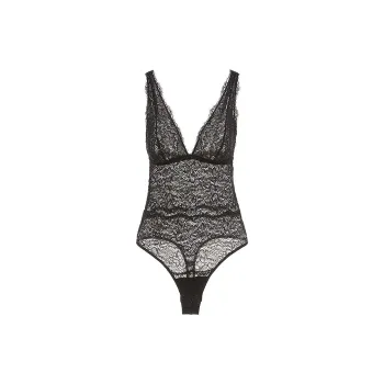 Victoria's Secret COSABELLA Pret-a-Porter Bodysuit Black Bodysuits Women's Black