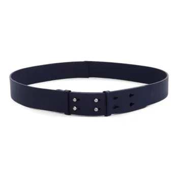 Burberry Solid Color Design Pin Buckle Leather Belts Unisex Blue