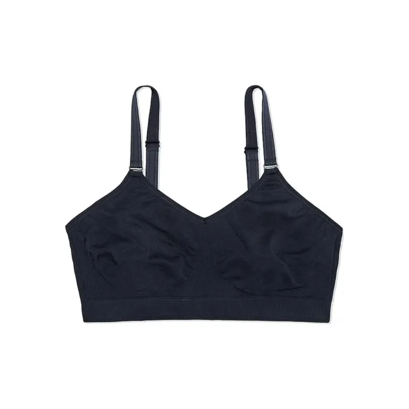 Victoria's Secret CURVY COUTURE Smooth Seamless Comfort Wireless Bra Black Bra Women's Black-0