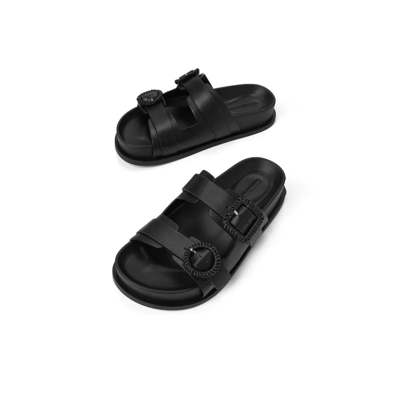 CHARLES&KEITH Composite Sole EVA Slide Slippers 2.2cm Women's-5