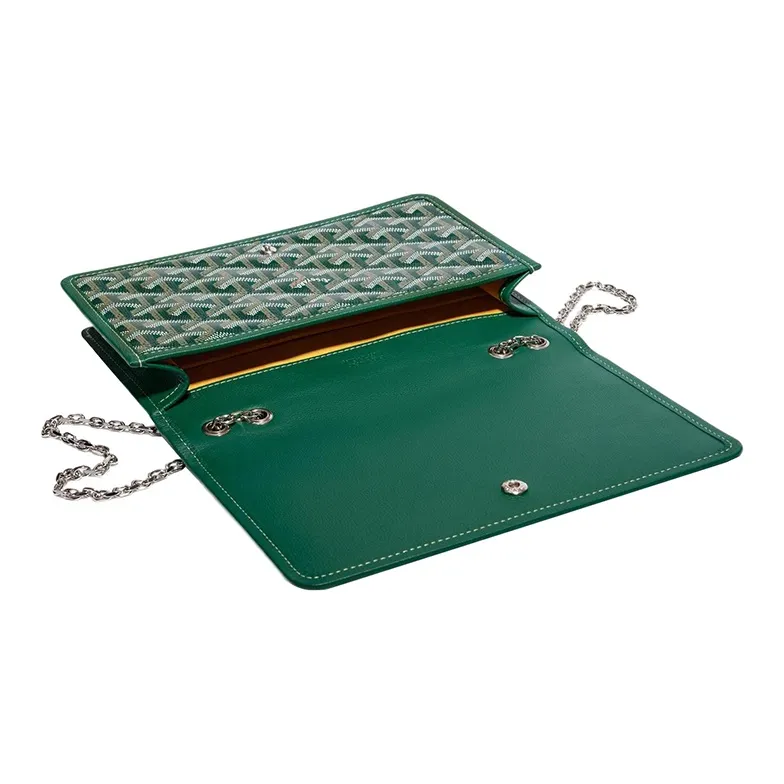GOYARD Alexandre III Canvas With Leather Shoulder Bag Crossbody Bag Women's Green-3