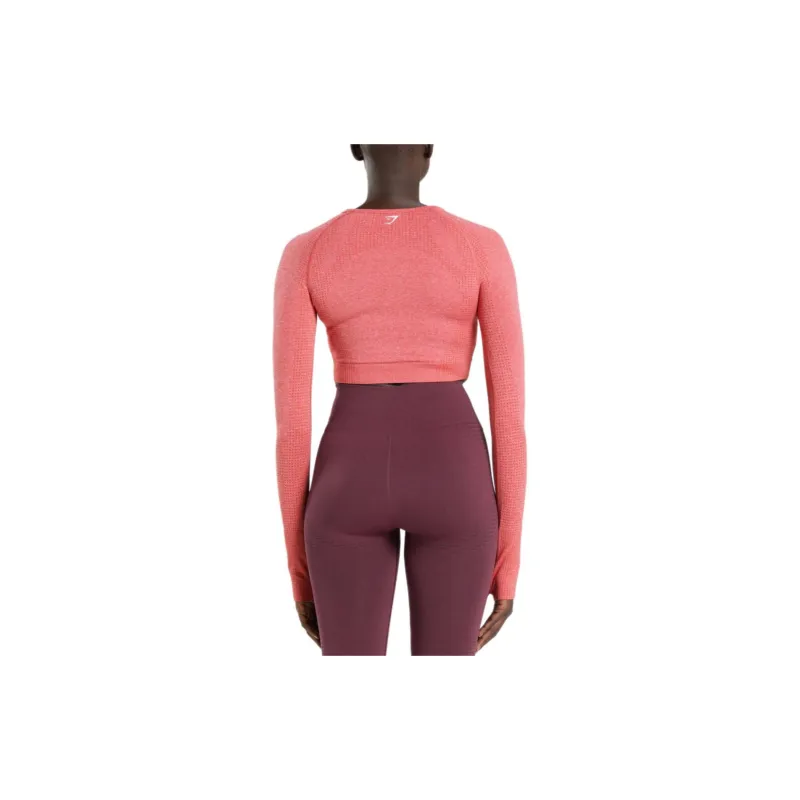 GYMSHARK T-Shirt Women's Chili Red Clay Gray Stone-1
