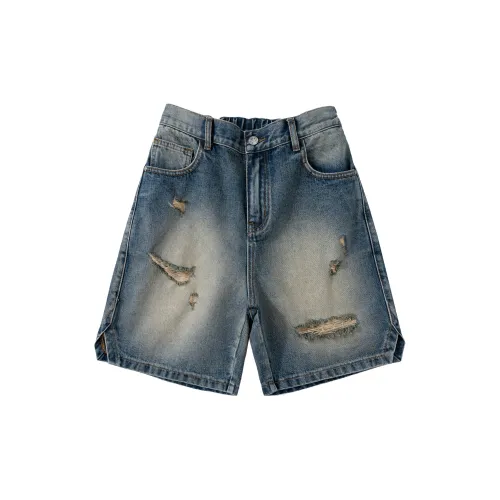 FAIRWHALE Denim Shorts Unisex Denim Blue